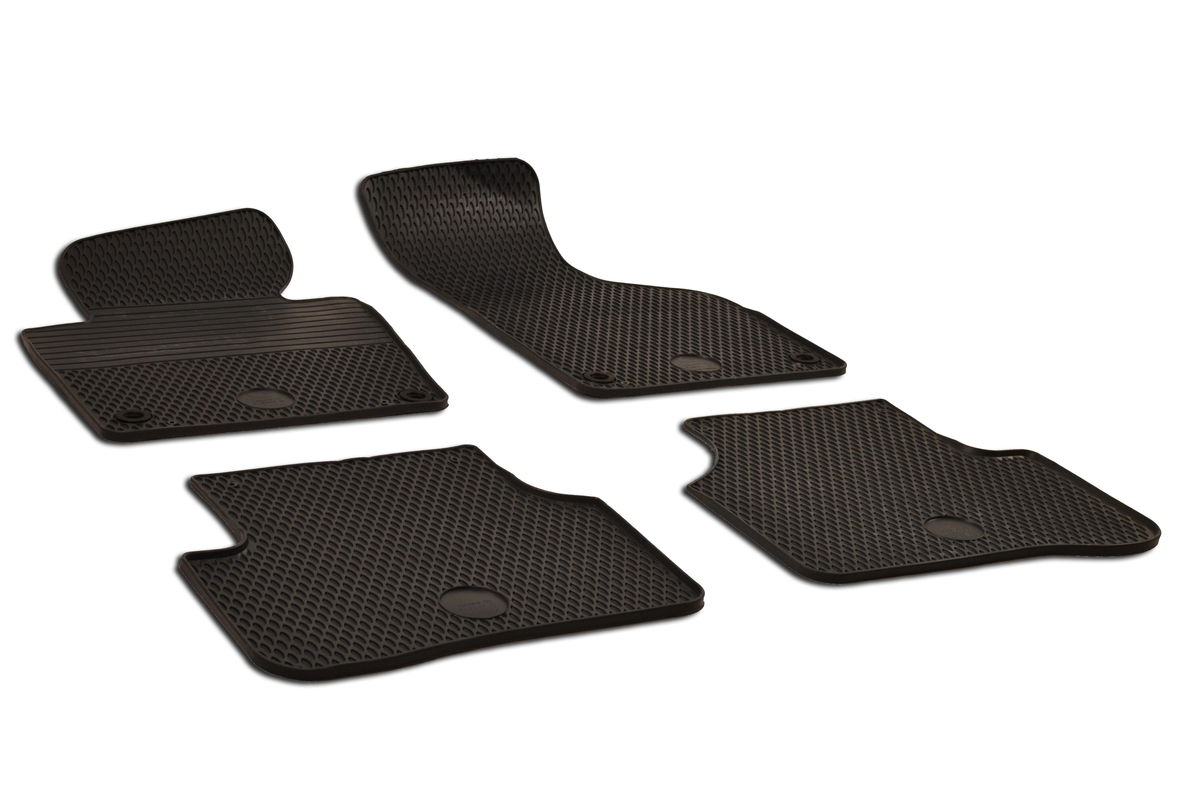 VW Floor Mat Set - Front and Rear (All-Weather) (Black) 3C1061550H041 - eEuro Preferred 212807